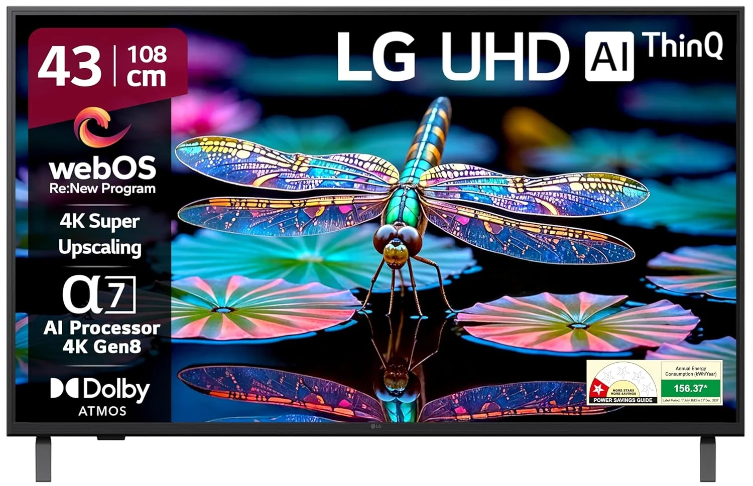 LG 43UA82006LA 43" 4K Ultra HD Smart webOS LED TV